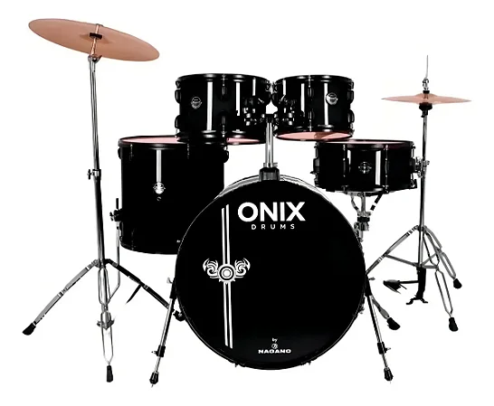 BATERIA ONIX NAGANO SKINNY 20" ALL BLACK ABK