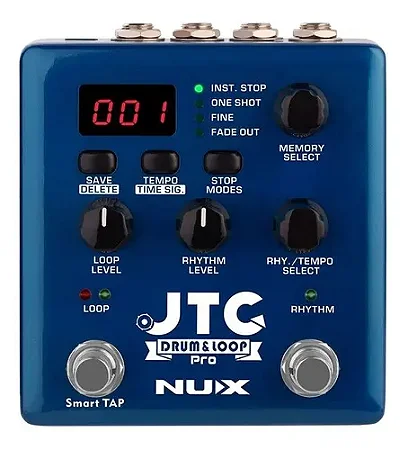 PEDAL NUX JTC DRUM E LOOP DE LOOP E BATERIA ELETRÔNICA NDL-5