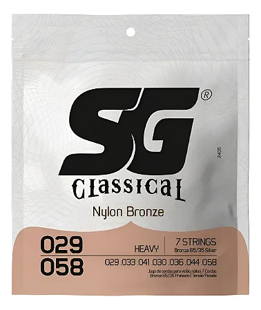 ENC. SG VIOLÃO NYLON 7 CORDAS TENSÃO ALTA 2405