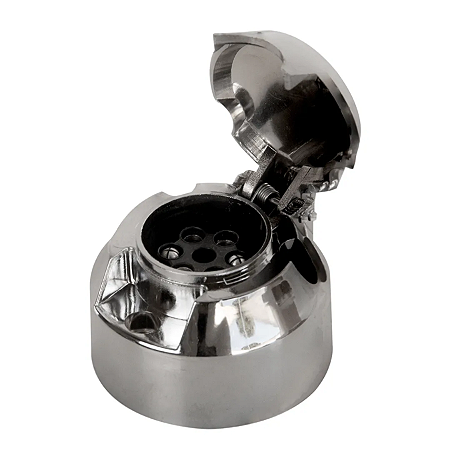 Tomada Fêmea Cromada 6 Polos Para Engate Torpa