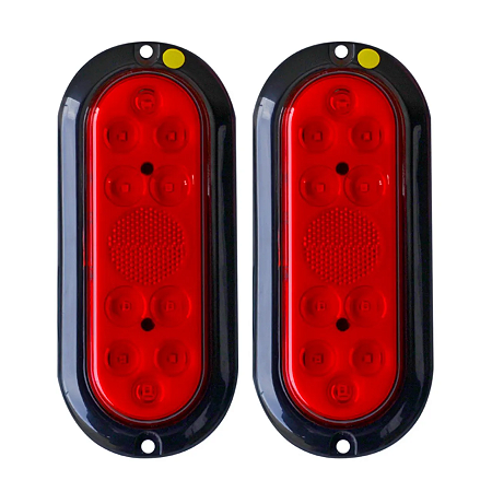 Par De Lanternas De Led Vermelha Rubi Para Carretinha