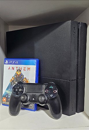 Ps4 fat 500gb 1 controle e cabos