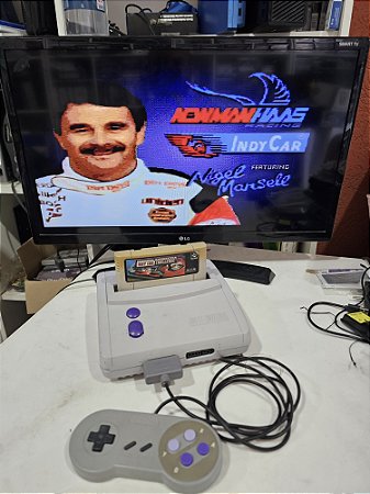 Super Nintendo 1 controle 1 jogo paralelo e cabos