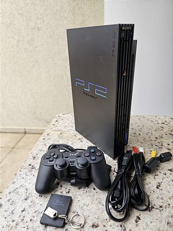PS2 Fat sem leitor OPL 64gb com 31 jogos 1 controle e cabos