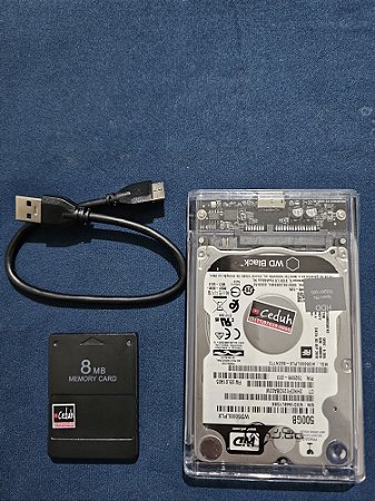 OPL Para PS2 Matrix HD 500GB e Memory Card