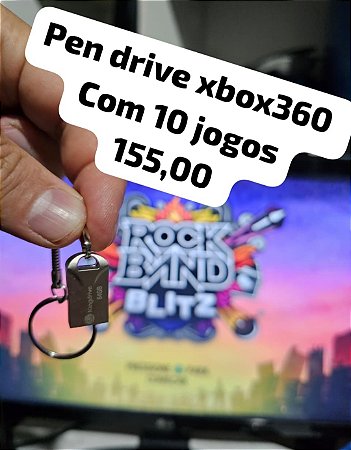 Pendrive XBOX360 Com 10 jogos