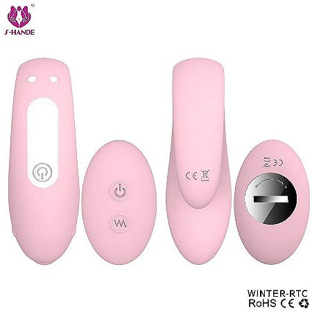 Vibrador de Casal Golfinho Recarregável Com controle - Winter-RTC - S-Hande
