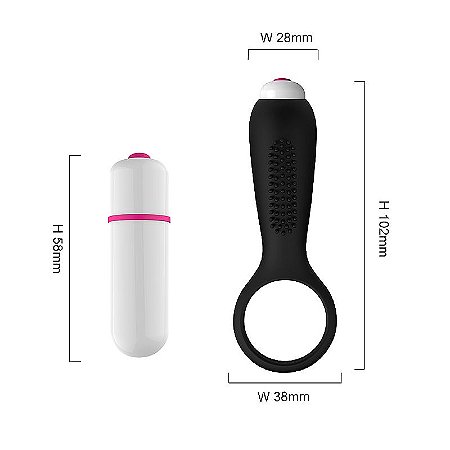 Anel Peniano com Vibrador - Duets  Ultra Macio - S-Hande
