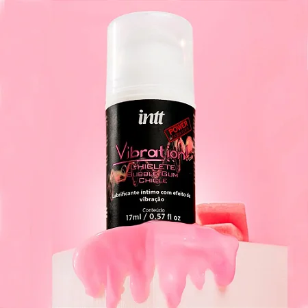 Vibration Power Chiclete Gel Com Efeito De Vibração, Pulsação E Aquecimento 17Ml