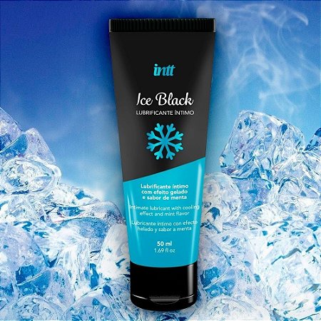 Ice Black Lubrificante À Base De Água Sabor De Menta E Efeito Gelado 50Ml