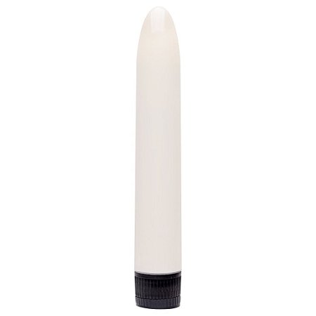 Vibrador Clássico Personal de 18 cm Liso BRANCO