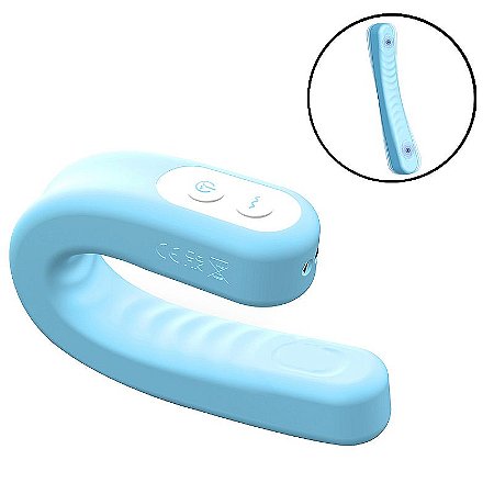 Vibrador de Ponto G - Flex - Clarke AZUL CLARO