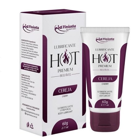 LUBRIFICANTE HOT PREMIUM  CEREJA