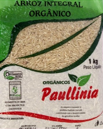 Arroz Integral Orgânico Paullinia 1kg