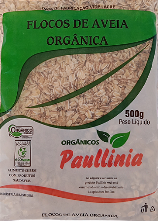 Flocos de Aveia Orgânica Paullinia 500g