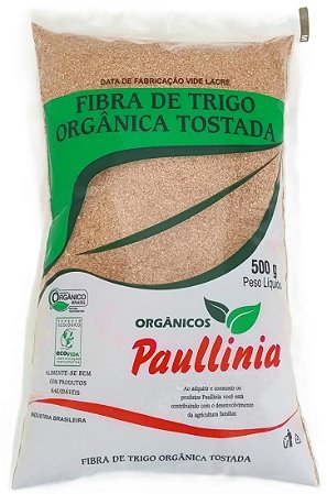 Fibra de Trigo Orgânico Tostada Paullinia 500g
