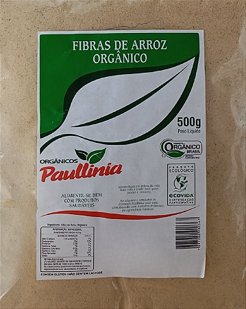 Fibras de Arroz Orgânico Paullinia 500g