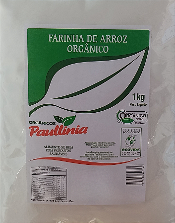 Farinha de Arroz Orgânico Paullinia 1kg