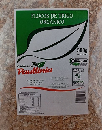 Flocos de Trigo Orgânico Paullinia 500g