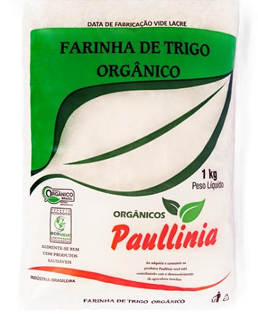 Farinha de Trigo Branca Orgânico Paullinia 1kg