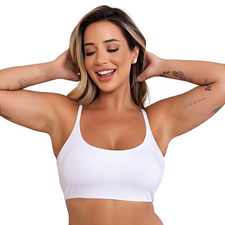 Sutiã Vivíssima Laís com Bojo Removível Branco
