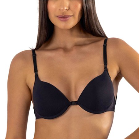 Sutiã Vivíssima Bojo Push Up Alça Multifuncional Preto