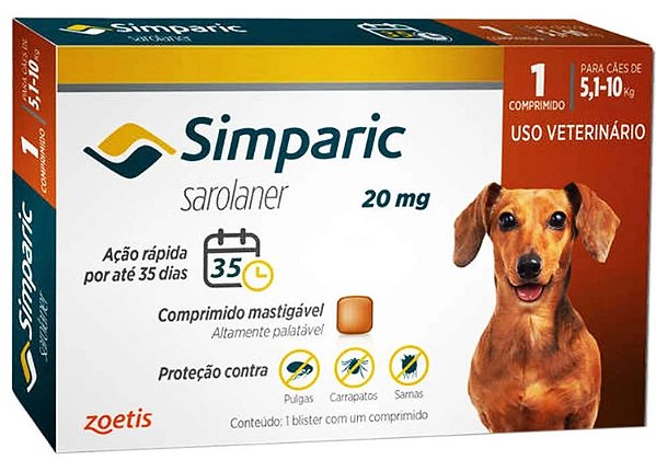 Simparic 20 Mg 5,1 A 10 Kg