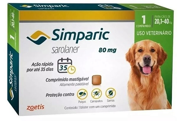 Simparic 80mg 20.1 kg 40 kg