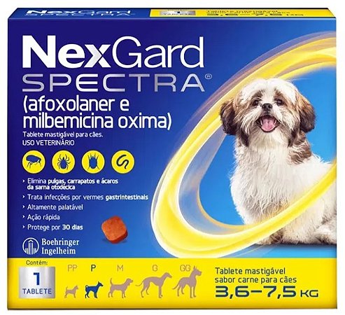 Nexgard Spectra P de 3,6-7,5kg