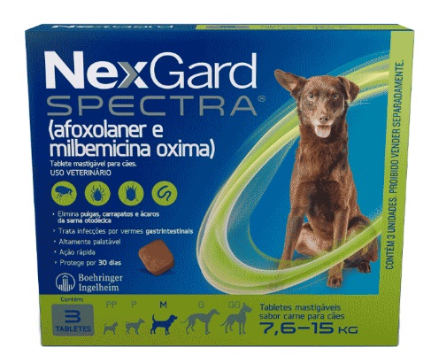 Nexgard Spectra M de 7,6kg a 15kg