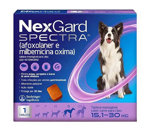 NexGard Spectra G de 15.1kg a 30kg
