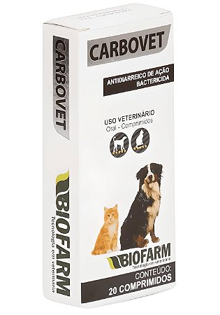 Carbovet 20 Comprimidos - Biofarm