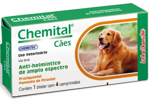 Chemital Cães 04 Comprimidos