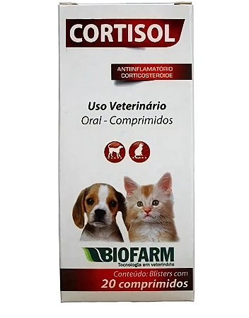 Cortisol 10mg 20 Comprimidos - Biofarm