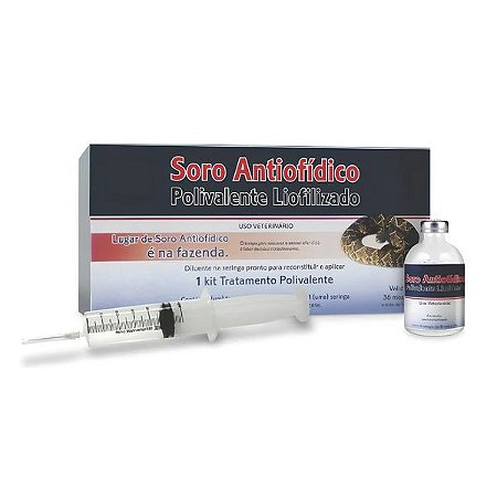 Soro Antiofídico 50ml Lema Picada De Cobra Em Animais