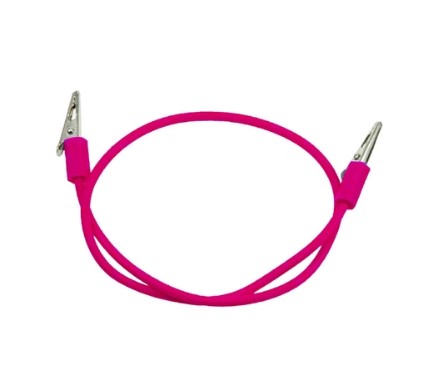 PRENDEDOR DE BABADOR JACARE SILICONE ROSA PINK LYSANDA