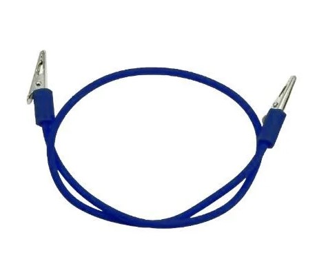 PRENDEDOR DE BABADOR JACARE SILICONE AZUL ESCURO LYSANDA
