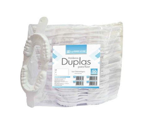 MOLDEIRA DUPLA PARA FLUOR SORTIDAS C/50 LYSANDA