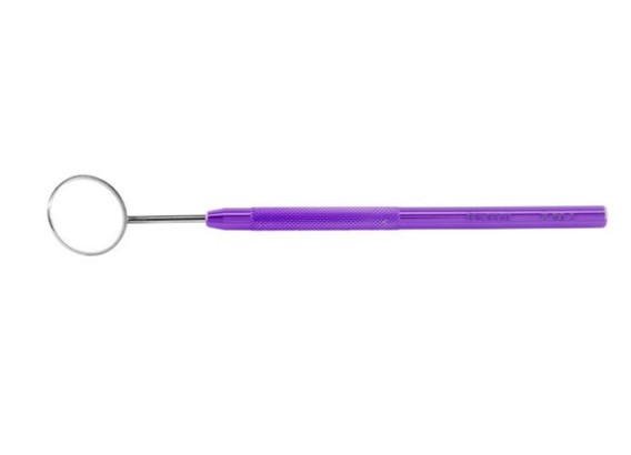 ESPELHO 05 PLANO COM CABO ROXO GOLGRAN
