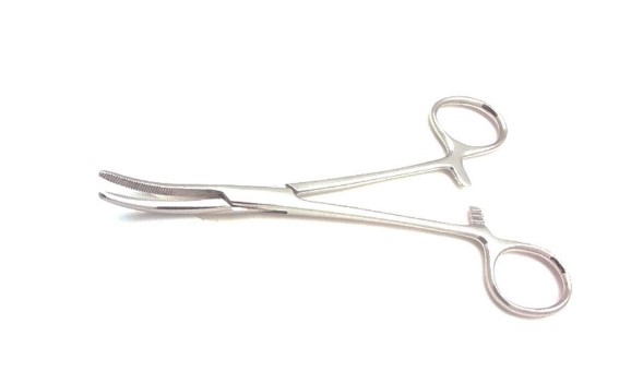 PINÇA HEMOSTATICA KELLY CURVA 14CM GOLGRAN