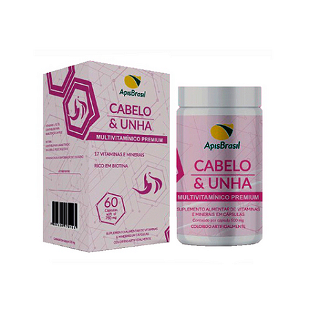 Multivitamínico Cabelo e unha 60 cápsulas