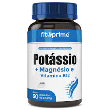 Potássio + Magnésio + Vitamina B12 60 Cápsulas