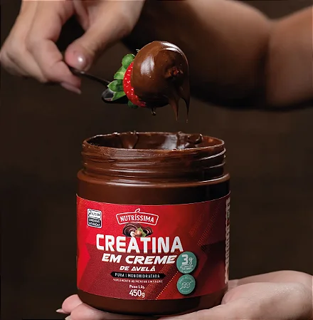 Creatina em creme de avelã 450g