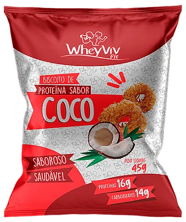 Biscoito proteico de coco 45g