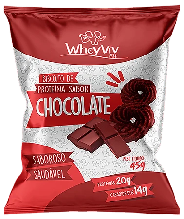 Biscoito proteico de chocolate 45g