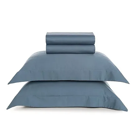 Jogo de Cama Casal 300 Fios 100% Algodão Bossa Azul
