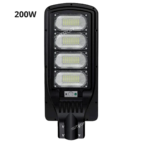 Luminária Solar 200w Led Com Sensor e Controle uso geral