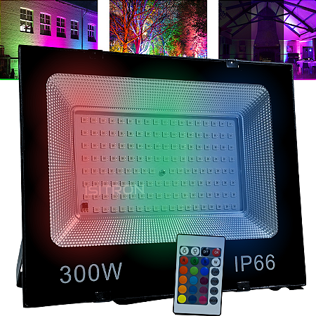 Refletor LED 300W RGB IP66 Com Memoria