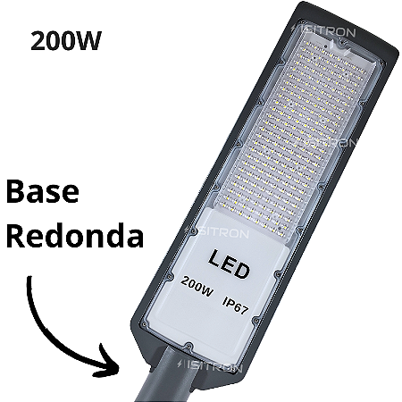Luminária Led 200W Smd IP67 Base Redonda uso geral
