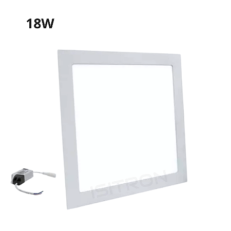 Painel Plafon Led 18W Embutir Quadrado